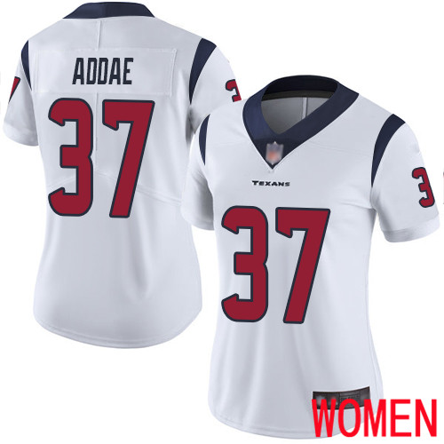 Houston Texans Limited White Women Jahleel Addae Road Jersey NFL Football #37 Vapor Untouchable